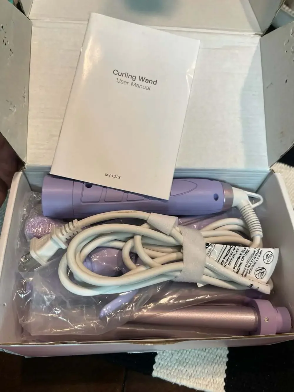 Kinked Professional 5-in-1 Curling Wand and Hair Waver Set (Model MS-C233)
